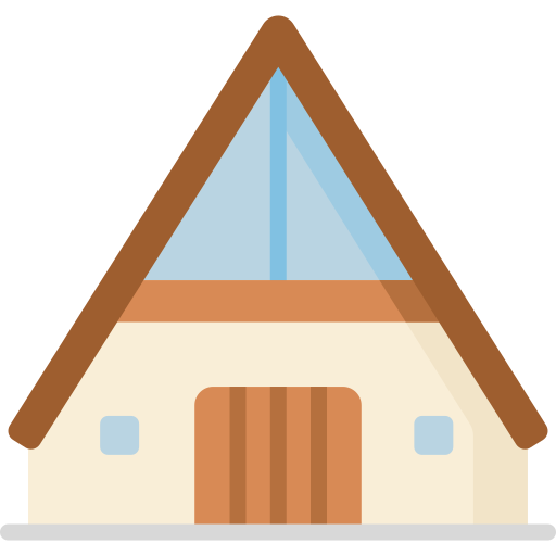 cabin icon, representing our bespoke accommodation options for guests”